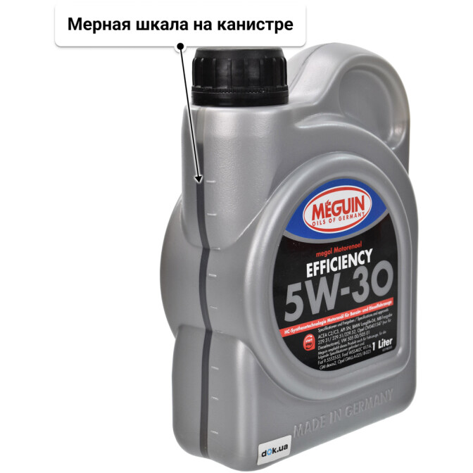Моторное масло Meguin Efficiency 5W-30 1 л