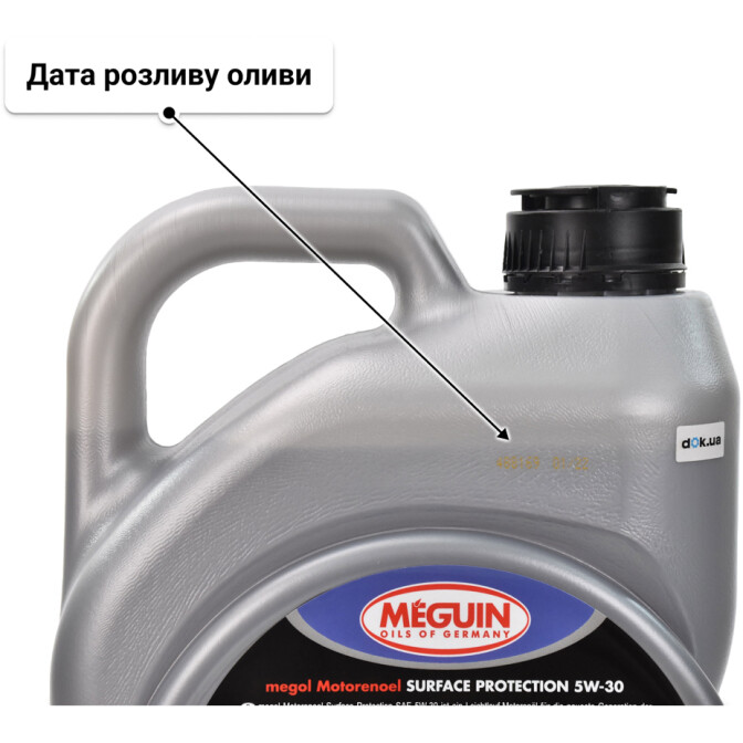 Моторна олива Meguin Surface Protection 5W-30 5 л