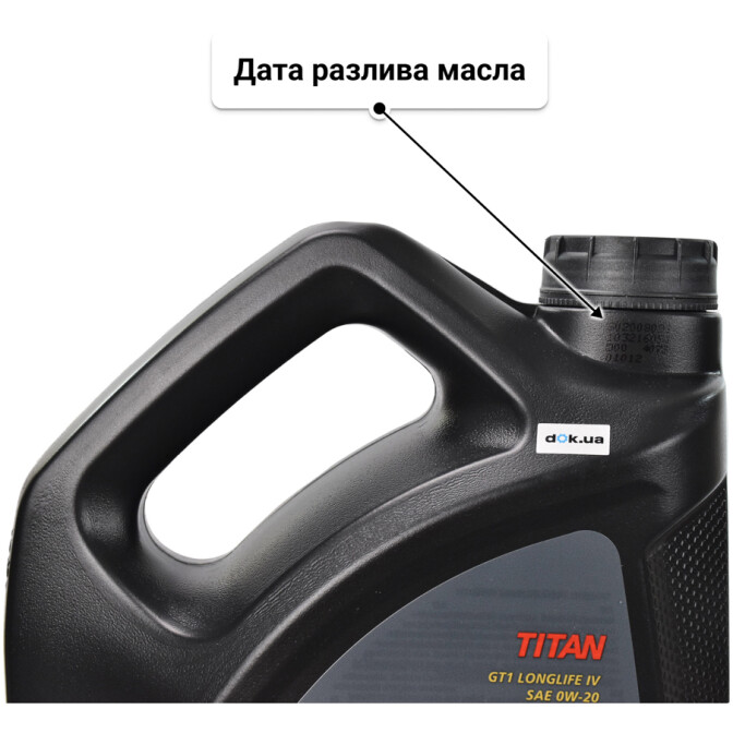 Моторное масло Fuchs Titan GT1 LongLife IV 0W-20 5 л