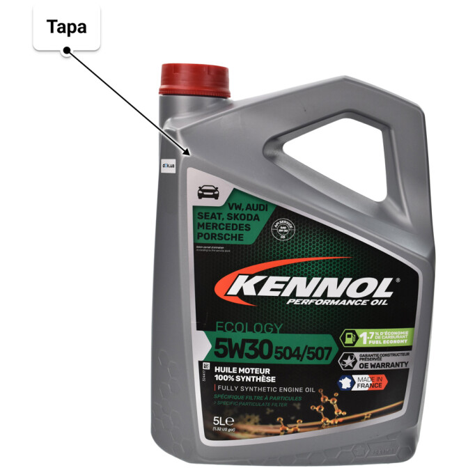 Моторное масло Kennol Ecology 504/507 5W-30 5 л