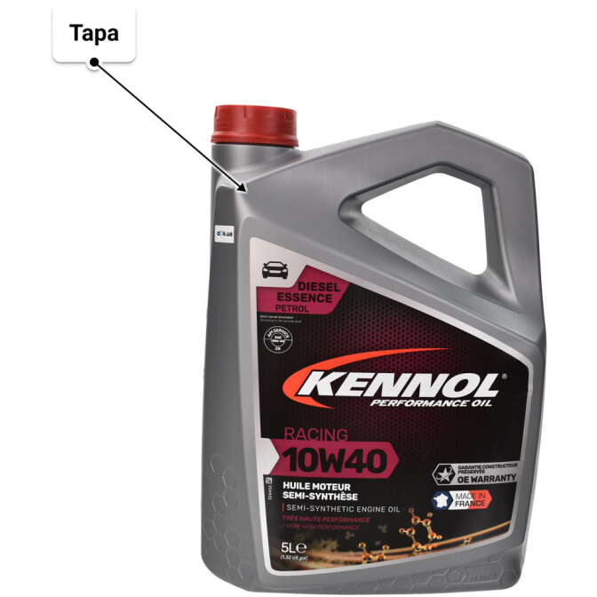 Моторное масло Kennol Racing 10W-40 5 л