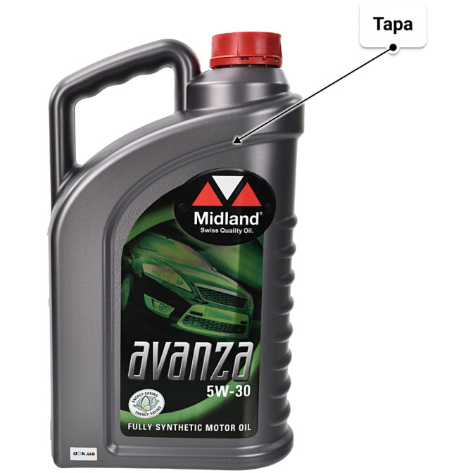 Моторное масло Midland Avanza 5W-30 4 л