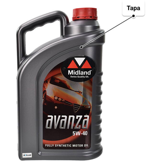Моторна олива Midland Avanza 5W-40 4 л