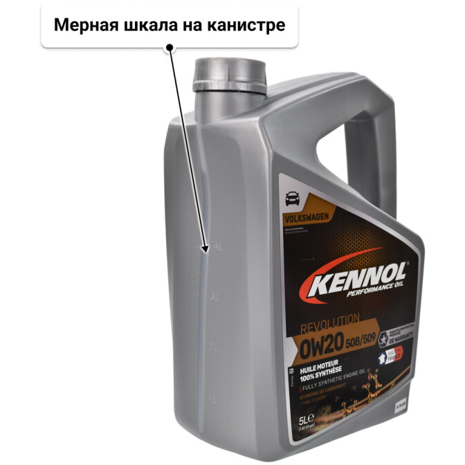 Моторное масло Kennol Revolution 508/509 0W-20 5 л
