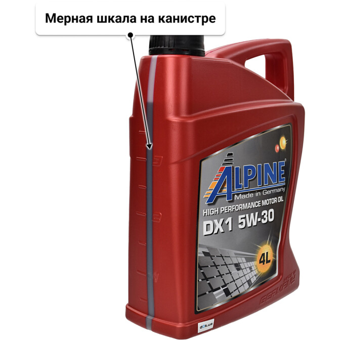 Моторное масло Alpine DX1 5W-30 4 л