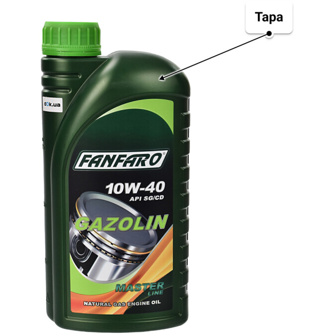 Моторное масло Fanfaro Gazolin 10W-40 1 л