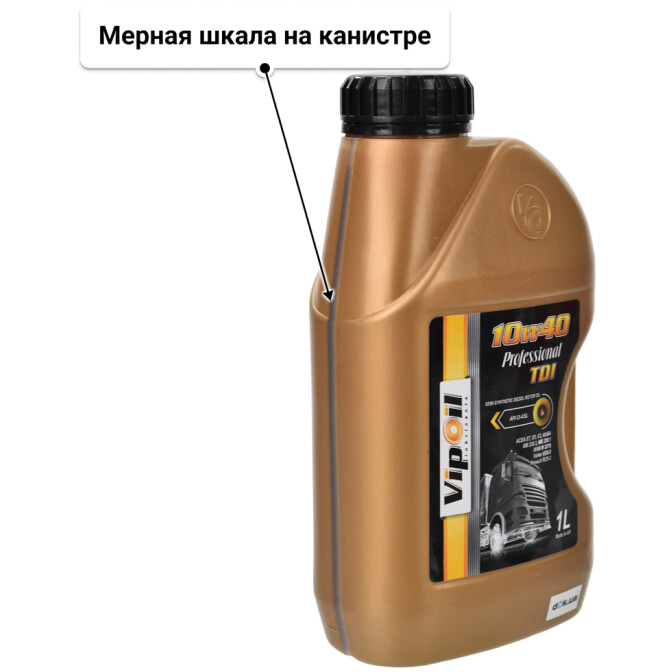 Моторное масло VIPOIL Professional TDI 10W-40 1 л