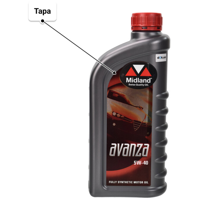 Моторное масло Midland Avanza 5W-40 1 л