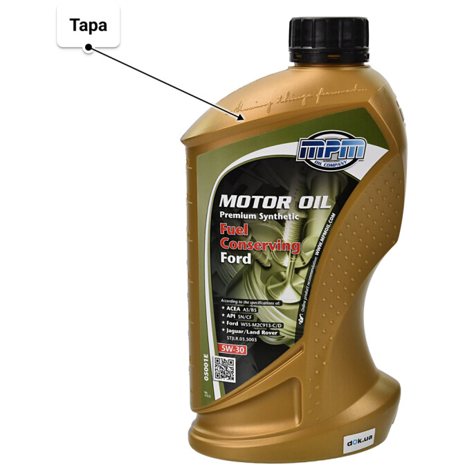 MPM Premium Synthetic Fuel Conserving Ford 5W-30 моторна олива 1 л