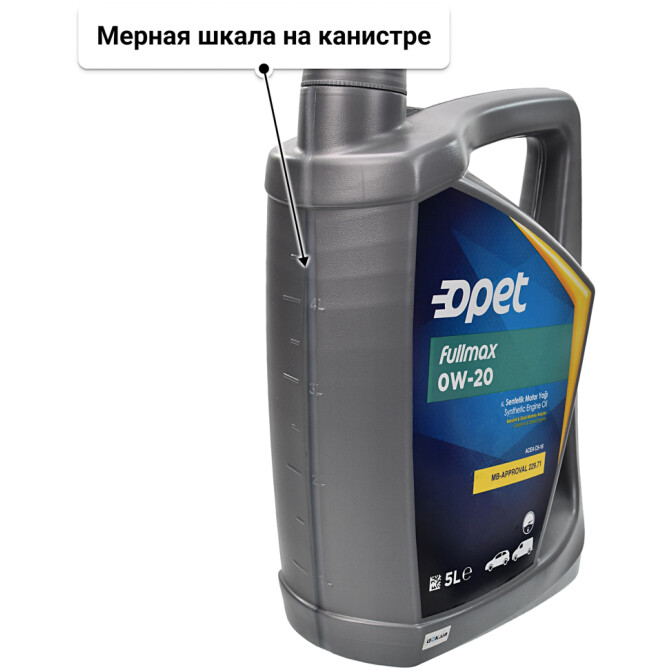 Моторное масло Opet Fullmax 0W-20 5 л