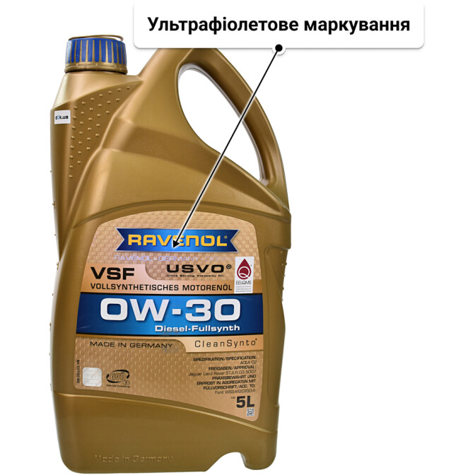 Моторна олива Ravenol VSF 0W-30 5 л