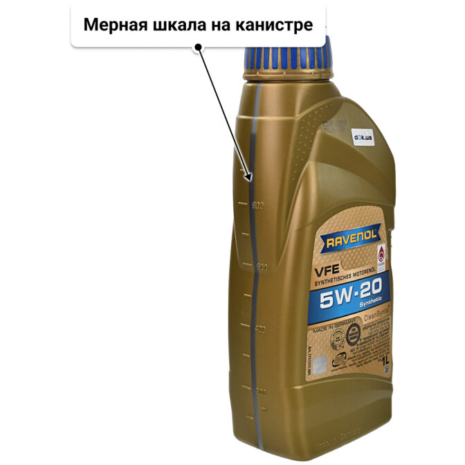 Моторное масло Ravenol VFE 5W-20 1 л
