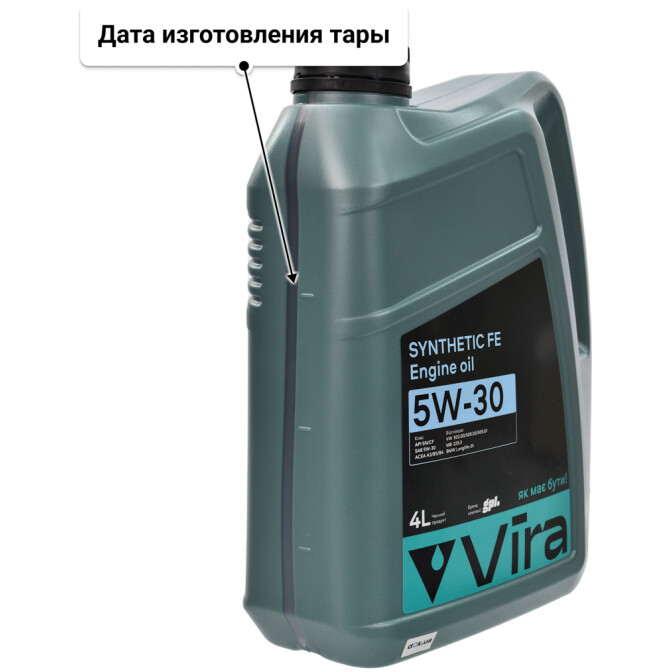 Моторное масло VIRA Synthetic FE 5W-30 4 л