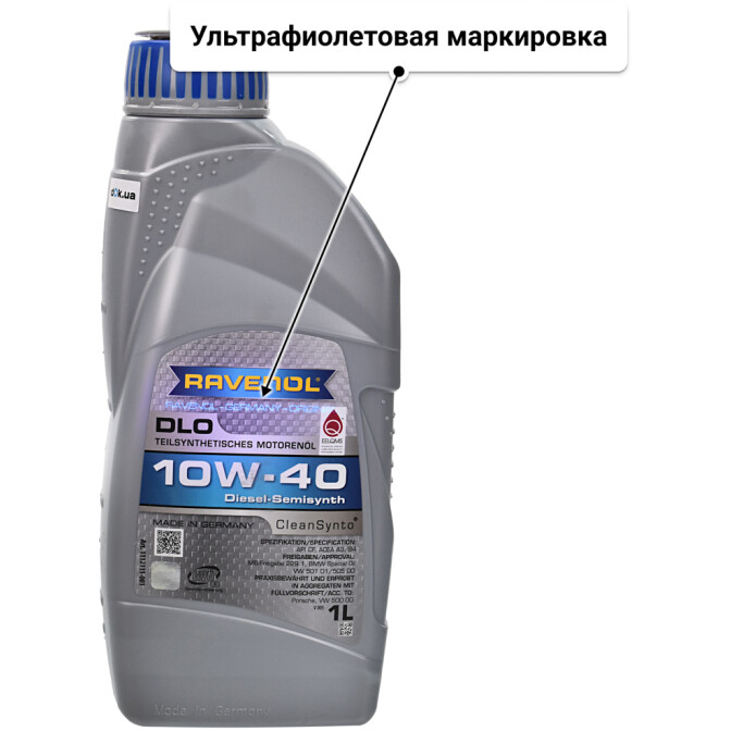 Моторное масло Ravenol DLO 10W-40 1 л
