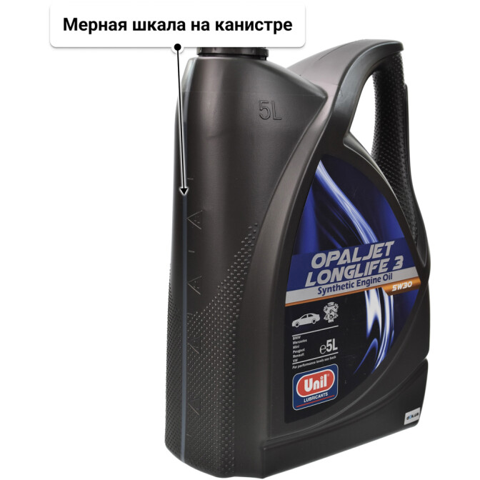 Моторное масло Unil Opaljet Longlife 3 5W-30 5 л