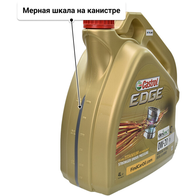 Моторное масло Castrol EDGE C5 0W-20 4 л