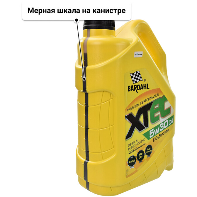 Моторное масло Bardahl XTEC C4 5W-30 5 л