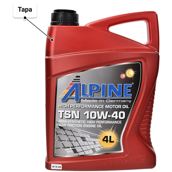 Моторна олива Alpine TSN 10W-40 4 л
