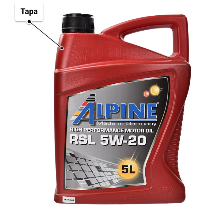 Alpine RSL 5W-20 (5 л) моторное масло 5 л