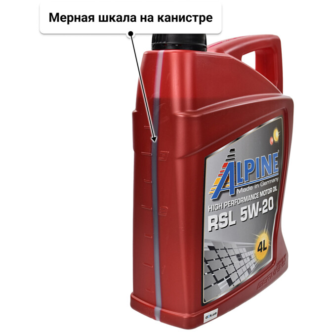 Моторное масло Alpine RSL 5W-20 4 л