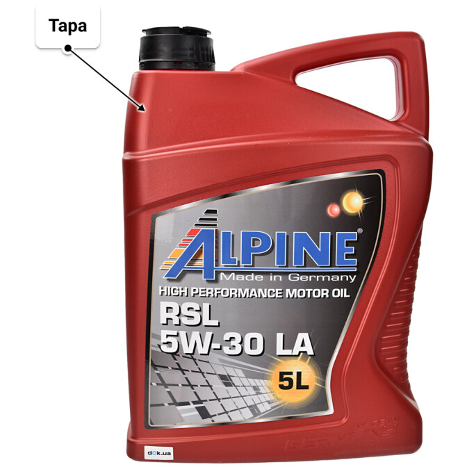 Моторное масло Alpine RSL LA 5W-30 5 л