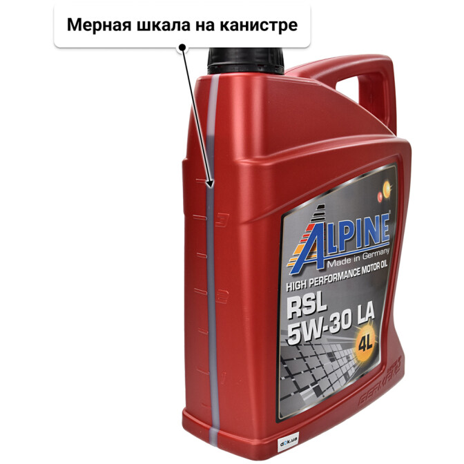 Моторное масло Alpine RSL LA 5W-30 4 л