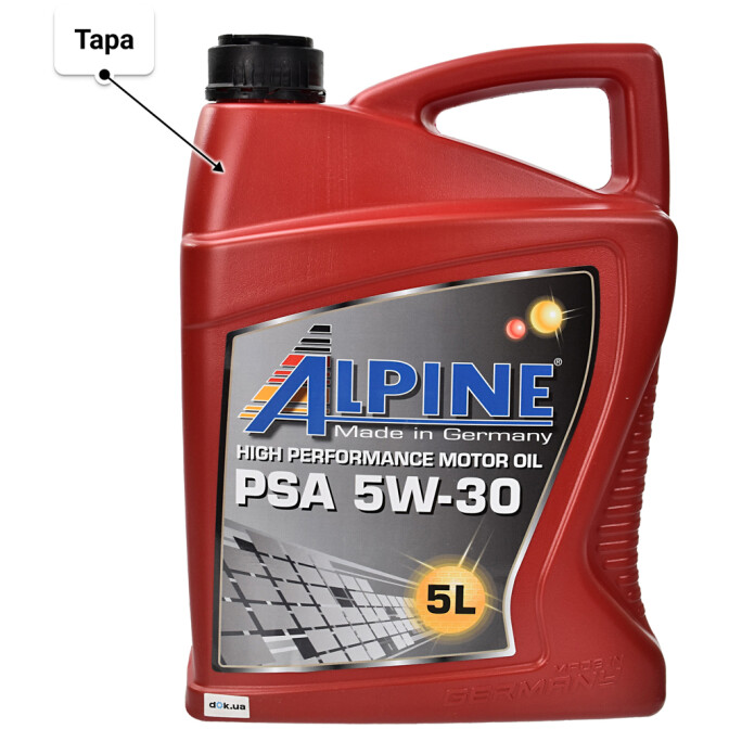 Моторное масло Alpine PSA 5W-30 5 л