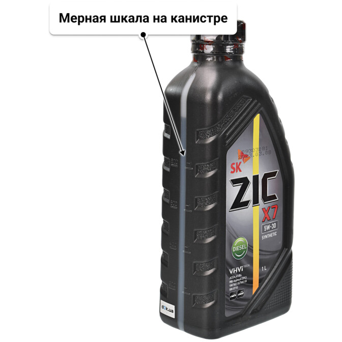 Моторное масло ZIC X7 Diesel 5W-30 для Renault Kangoo 1 л