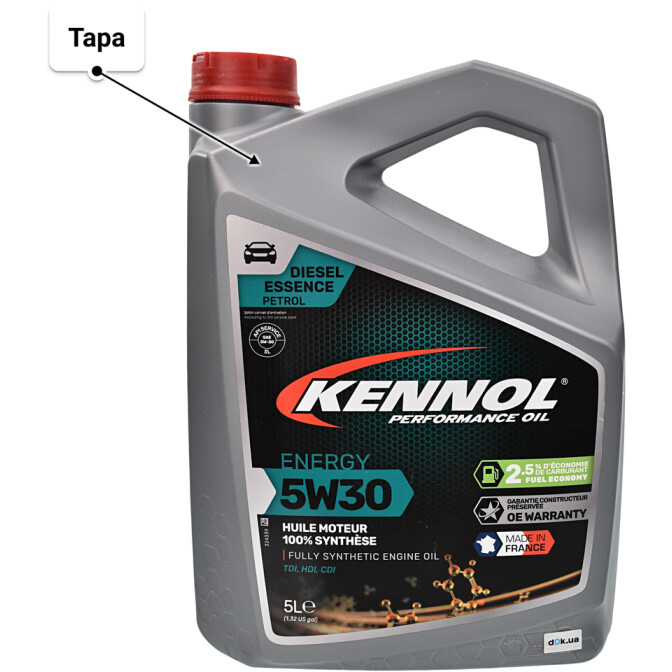Моторное масло Kennol Energy 5W-30 5 л