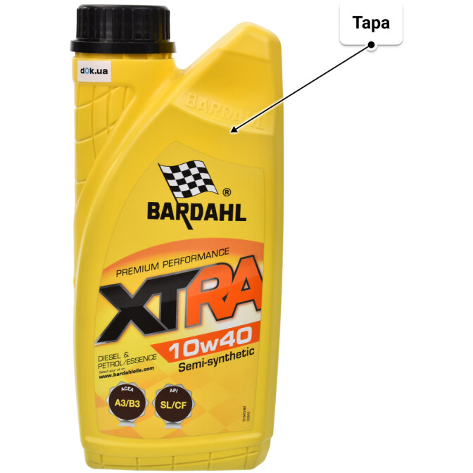Моторна олива Bardahl XTRA 10W-40 1 л