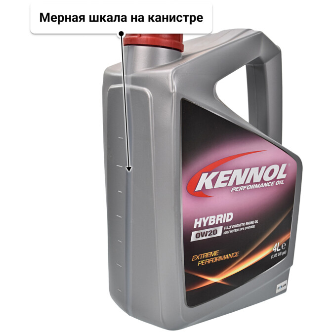 Моторное масло Kennol Hybrid 0W-20 4 л