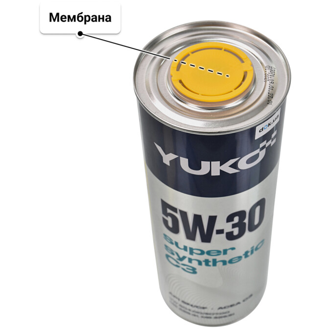 Моторна олива Yuko Super Synthetic C3 5W-30 1 л