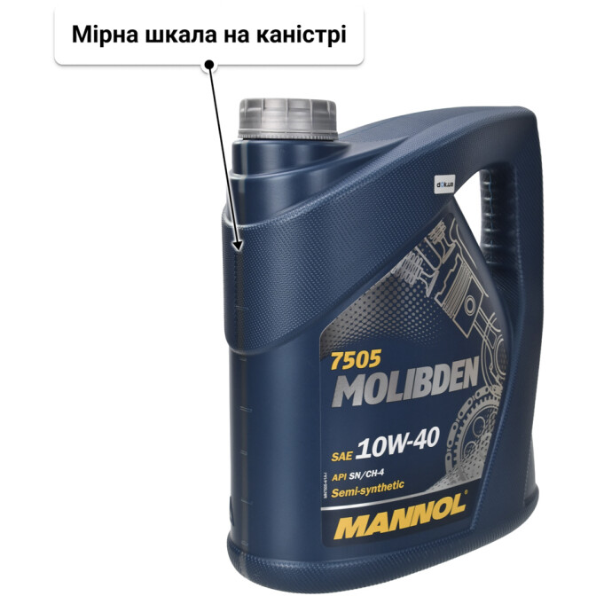 Моторна олива Mannol Molibden 10W-40 4 л