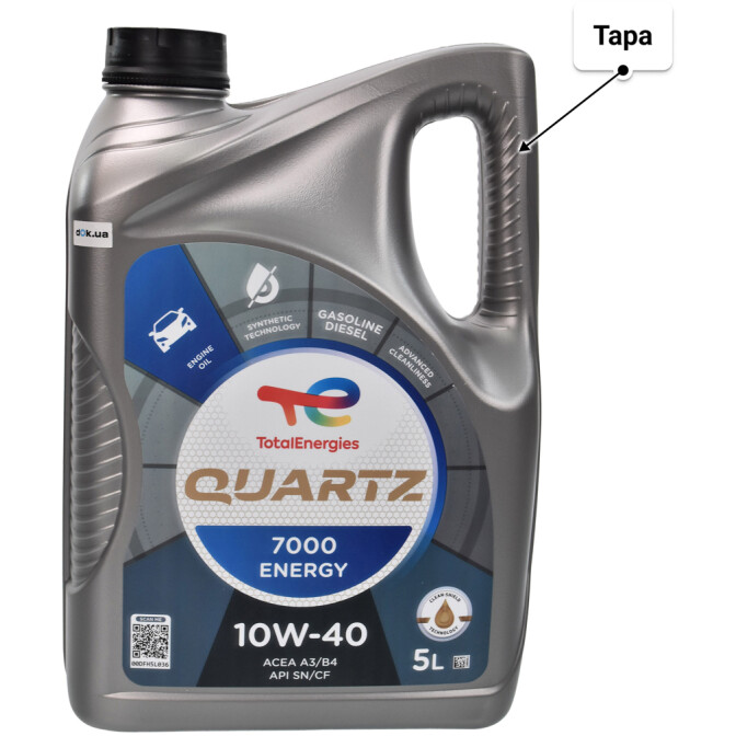 Моторное масло Total Quartz 7000 Energy 10W-40 для Alfa Romeo 33 5 л