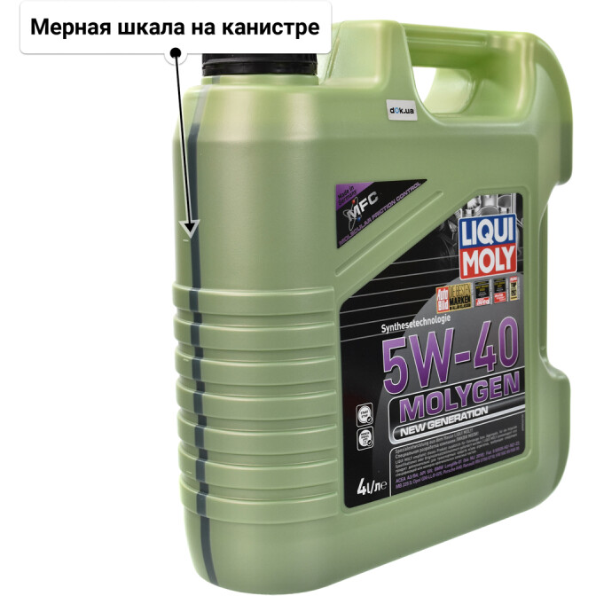 Моторное масло Liqui Moly Molygen New Generation 5W-40 для Citroen Jumpy 4 л