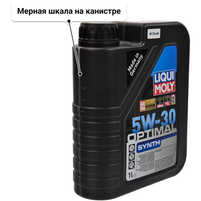 Моторное масло Liqui Moly Optimal HT Synth 5W-30 для Fiat Doblo 1 л