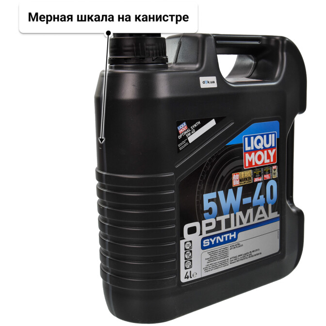 Моторное масло Liqui Moly Optimal Synth 5W-40 для Citroen Xsara 4 л