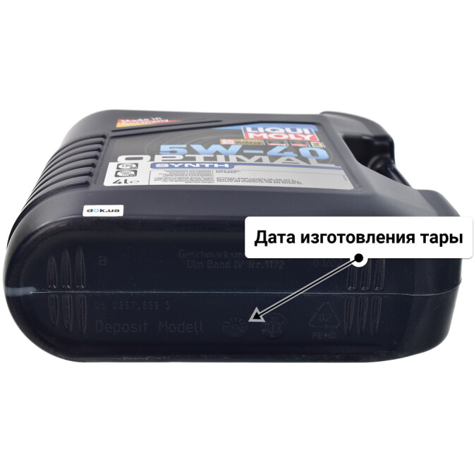 Моторное масло Liqui Moly Optimal Synth 5W-40 для Citroen Xsara 4 л