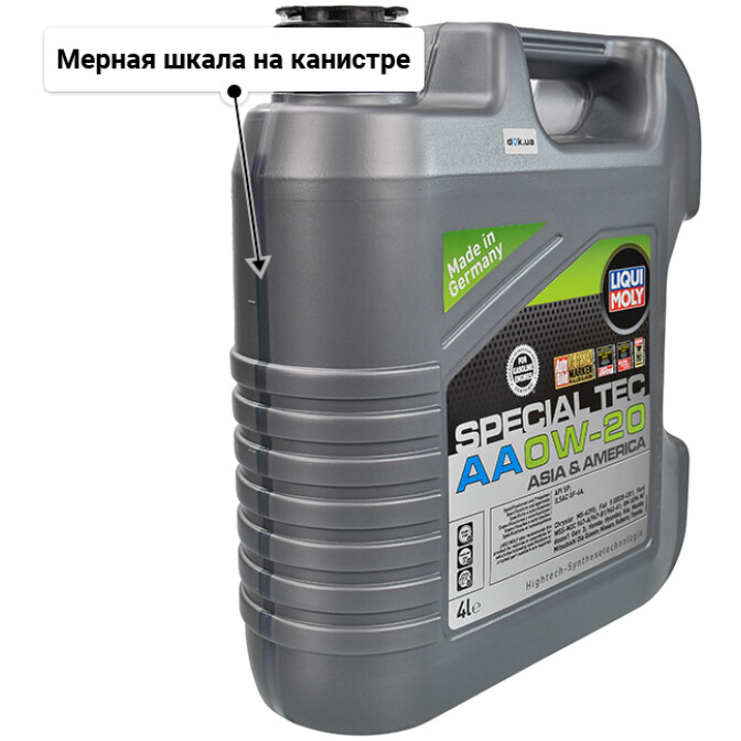 Liqui Moly Special Tec AA 0W-20 (4 л) моторное масло 4 л