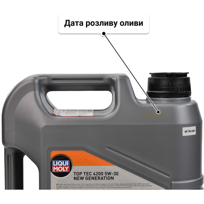 Моторна олива Liqui Moly Top Tec 4200 5W-30 для Mazda MPV 4 л