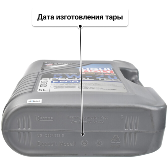 Моторное масло Liqui Moly Special Tec F Eco 5W-20 5 л