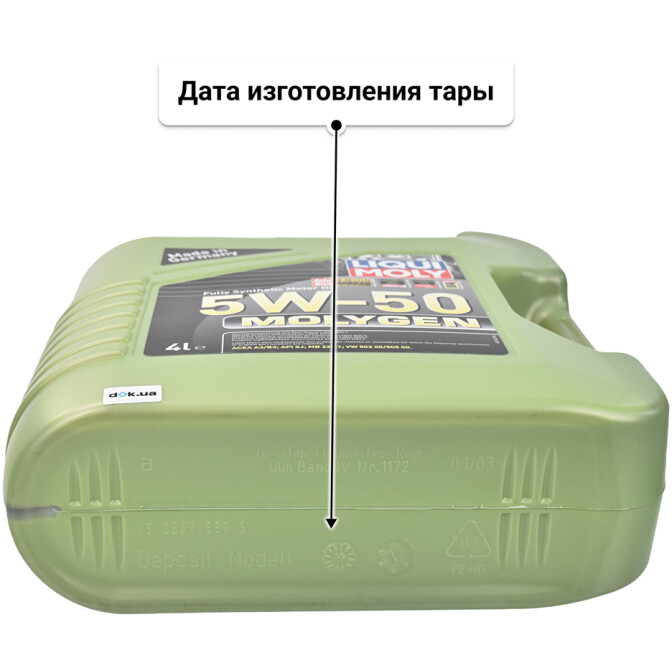 Моторное масло Liqui Moly Molygen 5W-50 4 л