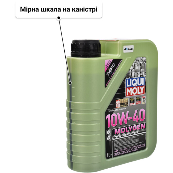 Моторна олива Liqui Moly Molygen New Generation 10W-40 для Dodge Caravan 1 л