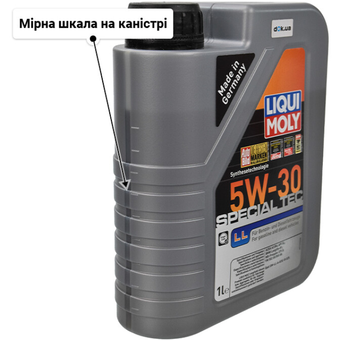 Моторна олива Liqui Moly Special Tec LL 5W-30 для SAAB 900 1 л