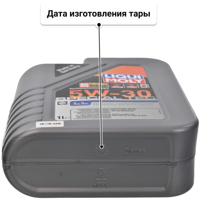 Моторное масло Liqui Moly Special Tec LL 5W-30 для Cadillac BLS 1 л