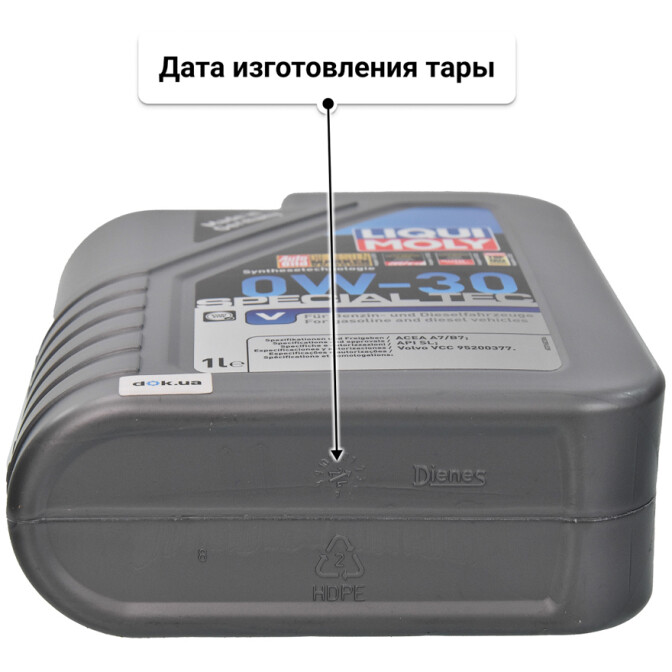 Моторное масло Liqui Moly Special Tec V 0W-30 для Volvo S80 1 л