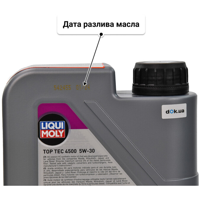 Моторное масло Liqui Moly Top Tec 4500 5W-30 1 л