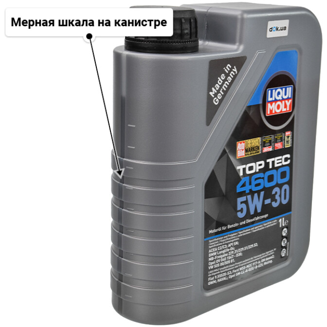 Моторное масло Liqui Moly Top Tec 4600 5W-30 для Hyundai Tiburon 1 л