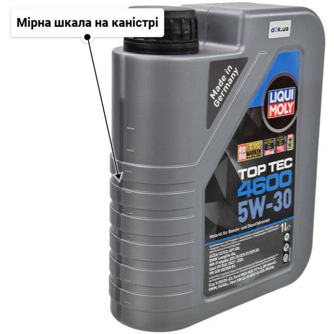 Моторна олива Liqui Moly Top Tec 4600 5W-30 для Infiniti EX 1 л