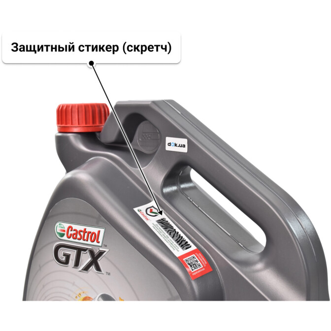 Моторное масло Castrol GTX A3/B4 5W-40 4 л